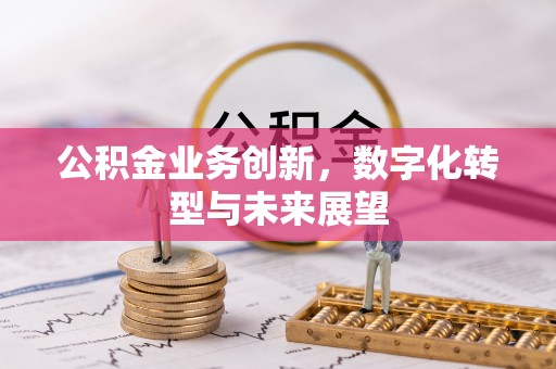 浦口公积金业务创新，数字化转型与未来展望