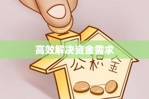 浦口高效解决资金需求